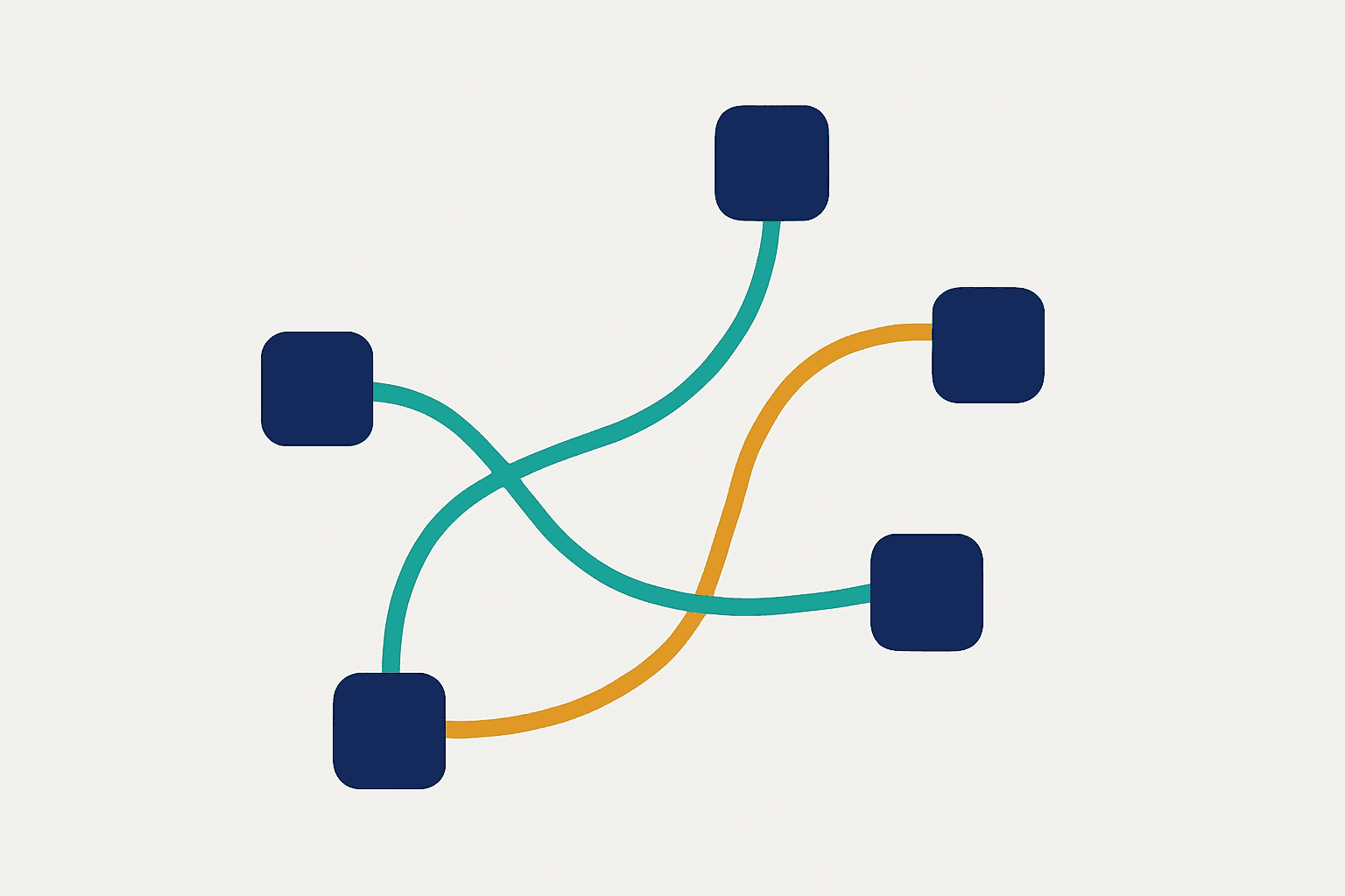 Abstract graphic representing connection and communication