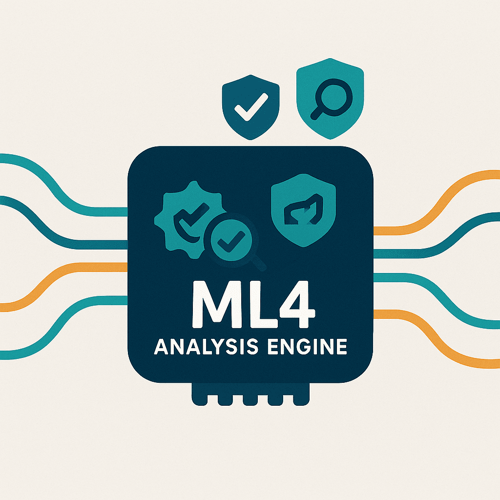 Diagram of the ML4industry Analysis Engine processing data streams