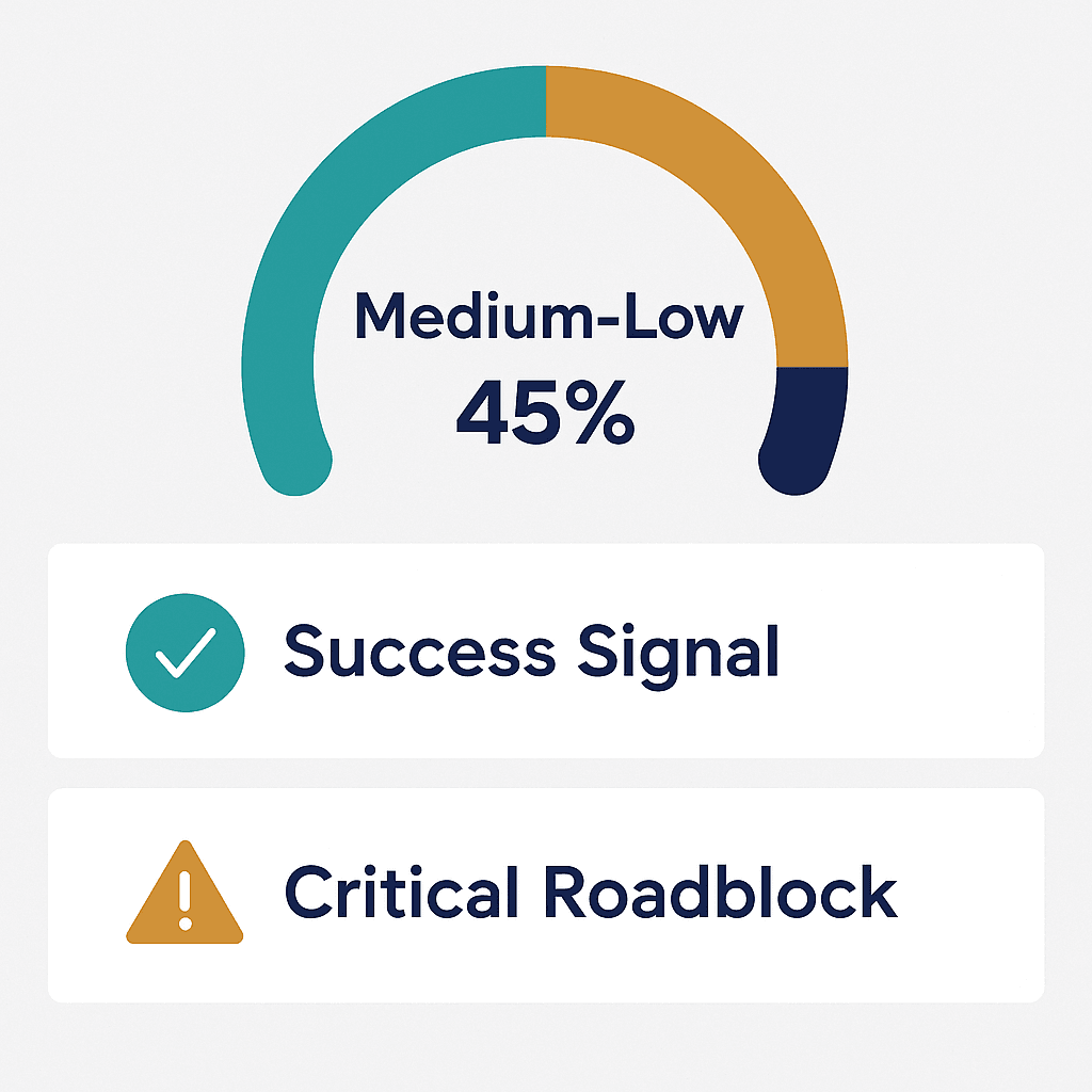 Success signal visualization