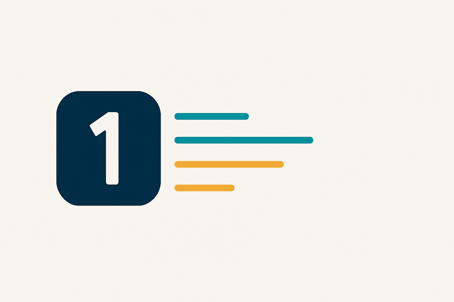 Step 1 graphic indicating the start of the ML4industry process